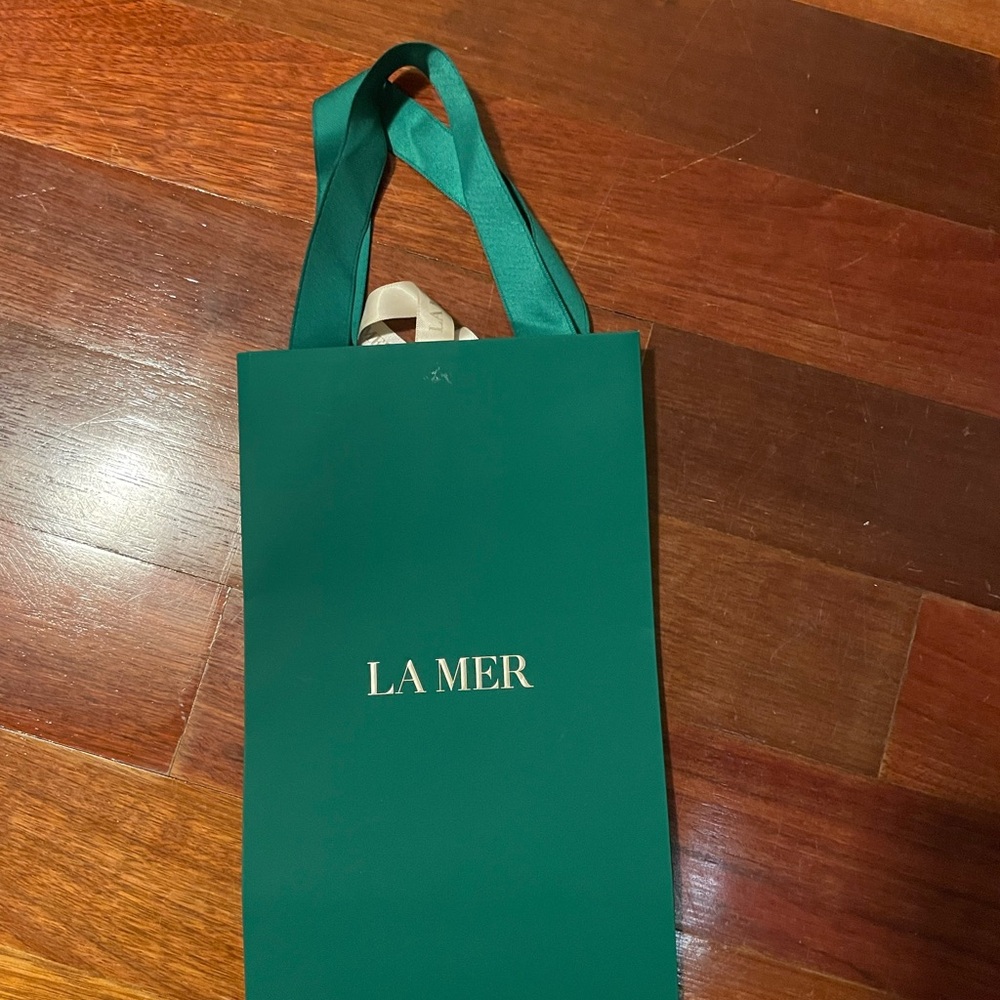 La Mer Emerald Tote with Ribbon